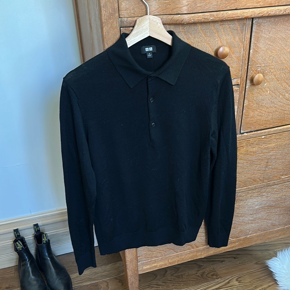 Uniqlo Men's Merino Polo Sweater